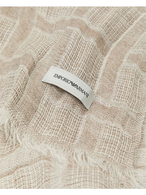 Brushed linen scarf with lurex Emporio Armani | EW004574 AF25410.U8020